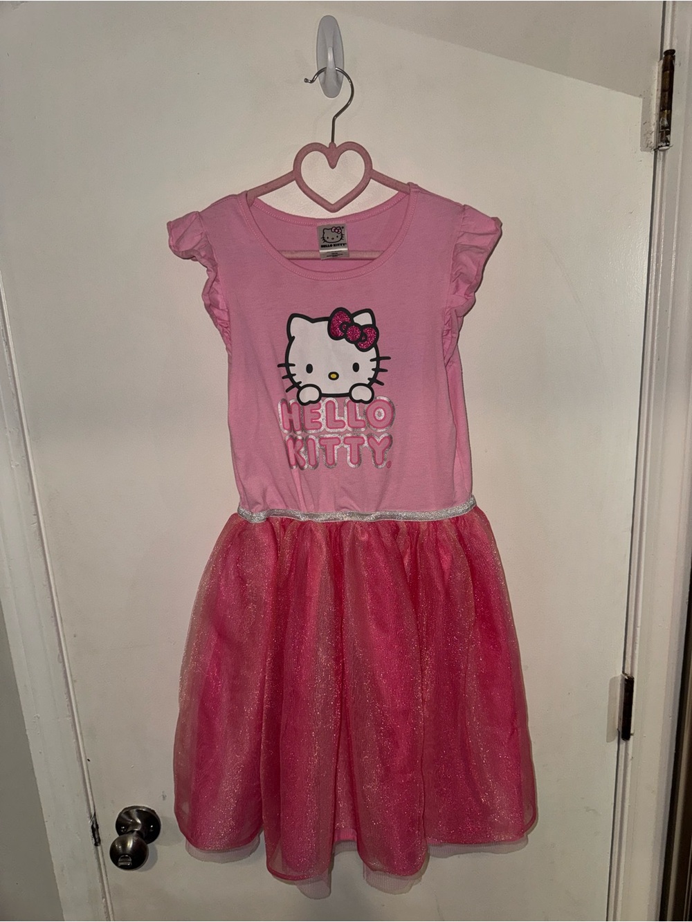 Hello Kitty Pink Glitter Tulle Party Dress
